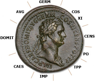[photo: Silver Denarius of Domitian]