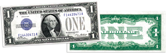 $1 "Funnyback" Silver Certificate Series 1928A