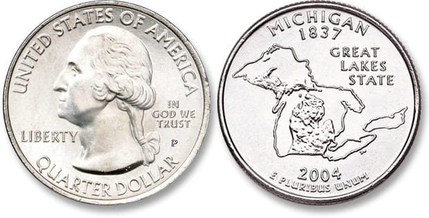 Michigan Statehood Quarter