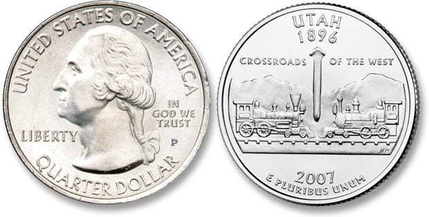 Utah Statehood Quarter