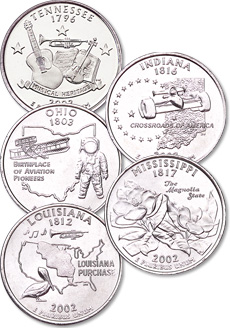 2002 Statehood Quarter designs