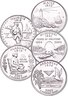 2003 Statehood Quarter designs