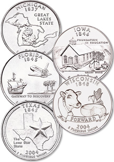 2004 Statehood Quarter designs