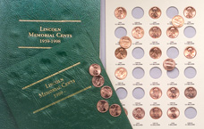 [photo: example of a date and mint mark collection]