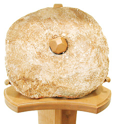 Yap Stone money – this piece measures 14 inches across and weighs 43 pounds.